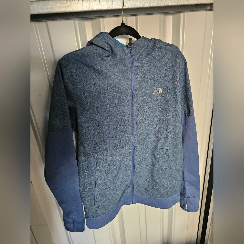 The North Face Men Kilowatt hooded jacket Size: Medium shady blue heather - Picture 1 of 8